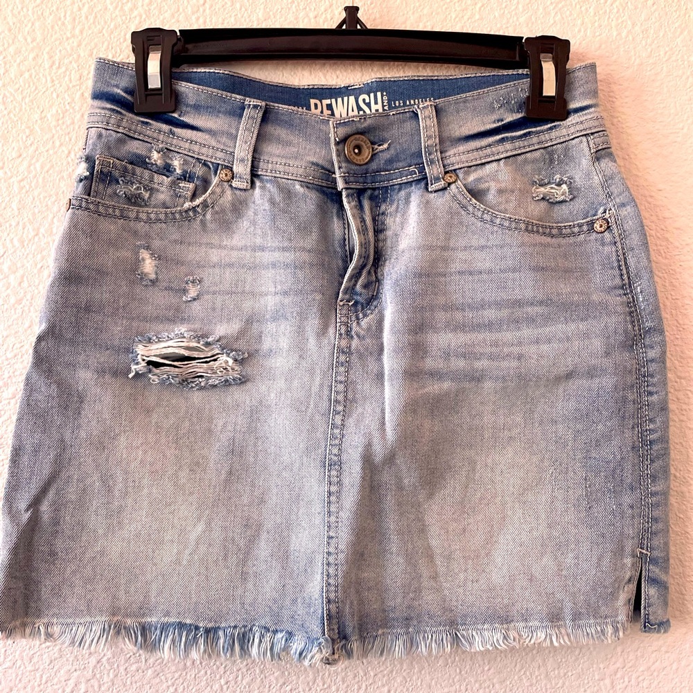 Jean mini skirt